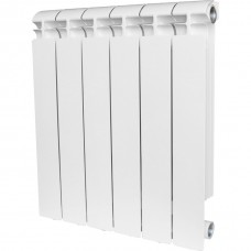 STOUT ALPHA 500 10 секций радиатор алюминиевый боковое подключение (белый RAL 9016)