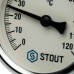 Stout Термометр биметаллический с погружной гильзой. Корпус Dn 63 мм, гильза 50 мм 1/2" 120