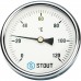 Stout Термометр биметаллический с погружной гильзой. Корпус Dn 100 мм, гильза 50 мм 1/2"