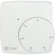 Stout Проводной электронный термостат WFHT-BASIC со светодиодом Н.О.